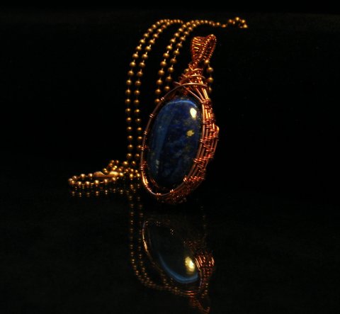 Halskde m. -Lapis Lazuli-