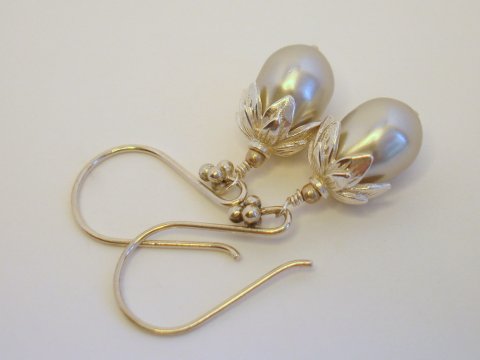 Slvreringe m. Swarovski Drber