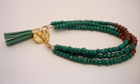 Armbnd m. Frynse og Mnt