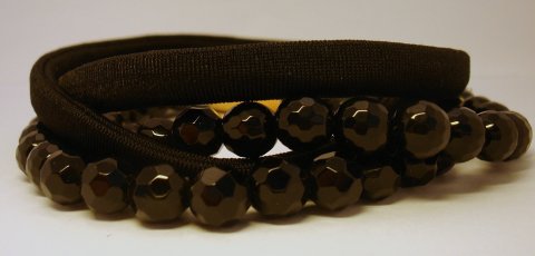 Armbnd m. Onyx og Silke