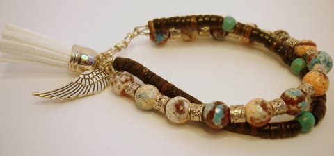 Armbnd m. Frynse og Englevinge