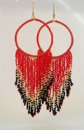 Guldreringe m. Seed Beads