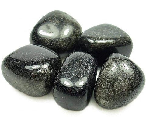 silver obsidian crystal 