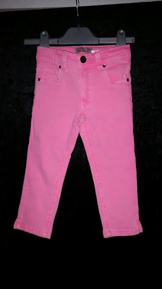 Rappe pige bukser Pink bukser med diamant detalje Strrelse: 110/(4-5 r), 116/(5-6 r)