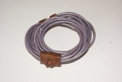 Purple copper bracelet