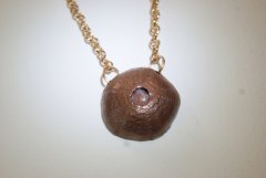 Copper sea urchin necklace 2
