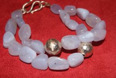 Baby blue silver moon armbnd