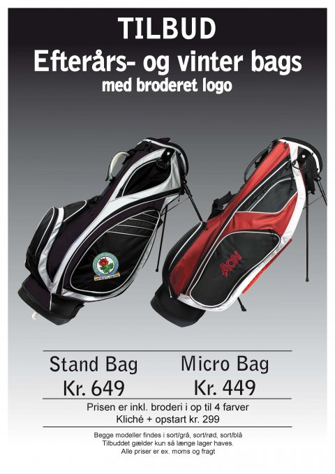 golf bag med logo