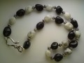 Blackstone og Howlite- S�lv
