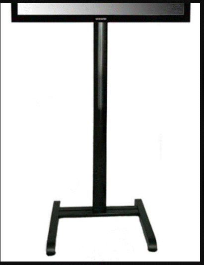 Television stand for floor mounting
