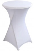 Stretch cower for table, white