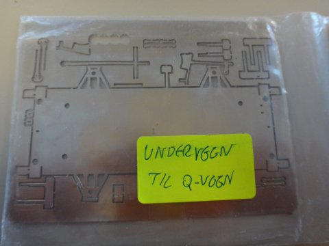 Undervogn til Q-vogn, messingark