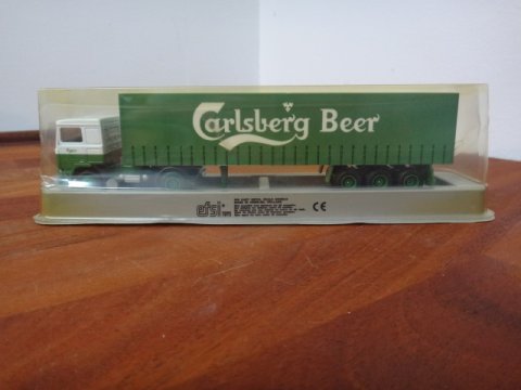 Carlsberg sttevogn - 1:87 - metalstbt model - EFSI Volvo F 12