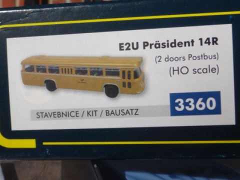 Büssing E2U Präsident-bus, byggesæt skala 1:87 -