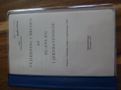 Vejledning til el-anl�g, DSB