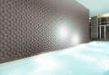 MOODY 3D MØRK BEIGE dekorativ væg panel