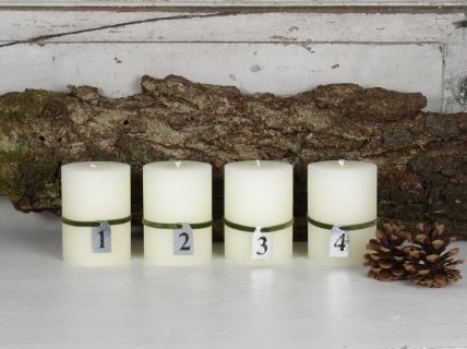 Advent-numbers galvanized 1-4 - ON STOCK
