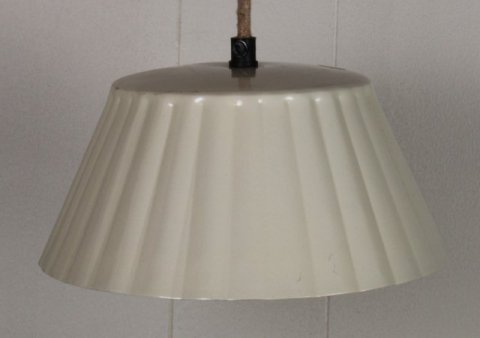 Metal Lampe, Weiss, Ø21x9,50cm