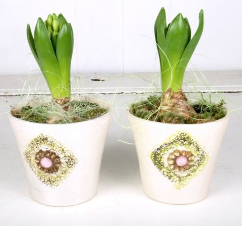 Blumen Topf, H10,3 cm, polystone