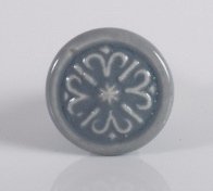 Knop, keramik, rund gr
