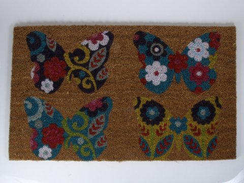Drmtte m. sommerfugle 45x75cm