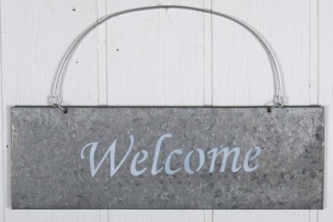 Schildt mit text Welcome, 30x10 cm