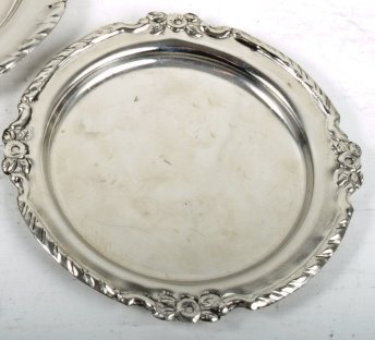 Teller, Ø13,5, Silber Antique