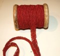 Spitzenband, Dunkel Rot, 15mmx10m, Holzrolle