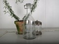 Flasche m. text, 27x10 cm