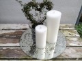 Rund Spiegel Platte mit Schliff, 25 cm