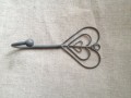 Knage enkelt, zink, hjerte design