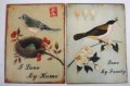 Metal Schild m. Vogel 2 ass., 25x33 cm
