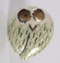 Knop keramik, ugle, grn
