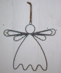 Engel mit perlen, Eisen, 21x21cm