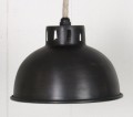 Metal Lampe, Grau/schwarz, 14x10 cm