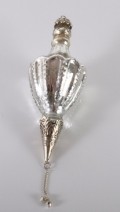 Ornament, silber m. metal und anhnger, L20 cm