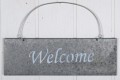 Schildt mit text Welcome, 30x10 cm