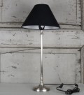 Tischlampe mit schwarzem Schirm, H55cm