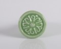 Knop keramik, rund, grn