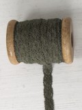 Spitzenband, Olivgrn, 15mmx10m, Holzrolle