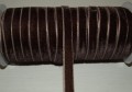 Samtband, Dunkel Braun, 10mm