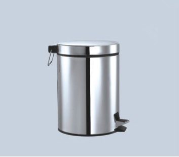 Avfallsdunke i rustfritt stl 5 liter