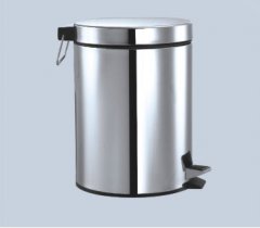 Avfallsdunke rustfritt stl, 8 ltr