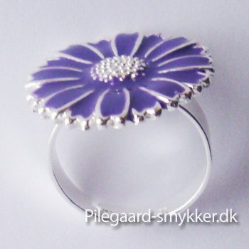 Lilla-slv Marguerit ring