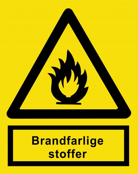 Brandfarlige stoffer 148 x 210 mm