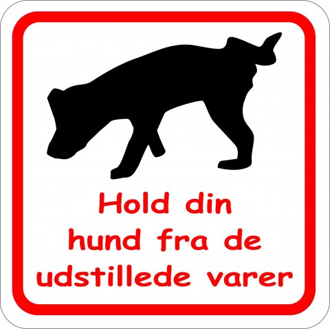 Hunde, udstillede varer
