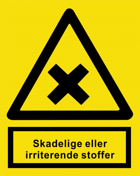 Skadelige eller irriterende stoffer 148 x 210 mm