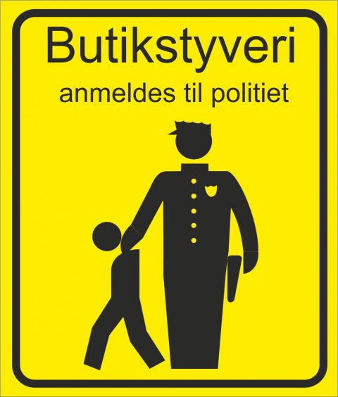 Butikstyveri 85 x 100 mm