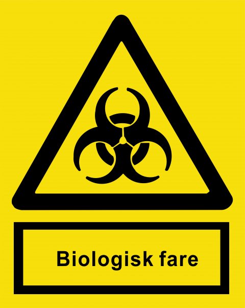 Biologisk fare 148 x 210 mm
