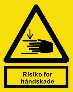 Risiko for hndskade 148 x 210 mm